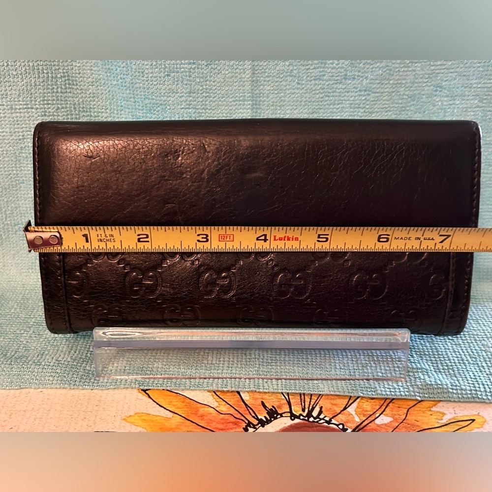 Gucci Black Leather Long Wallet - Picture 10 of 14